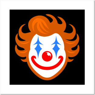 Clown Face Posters and Art